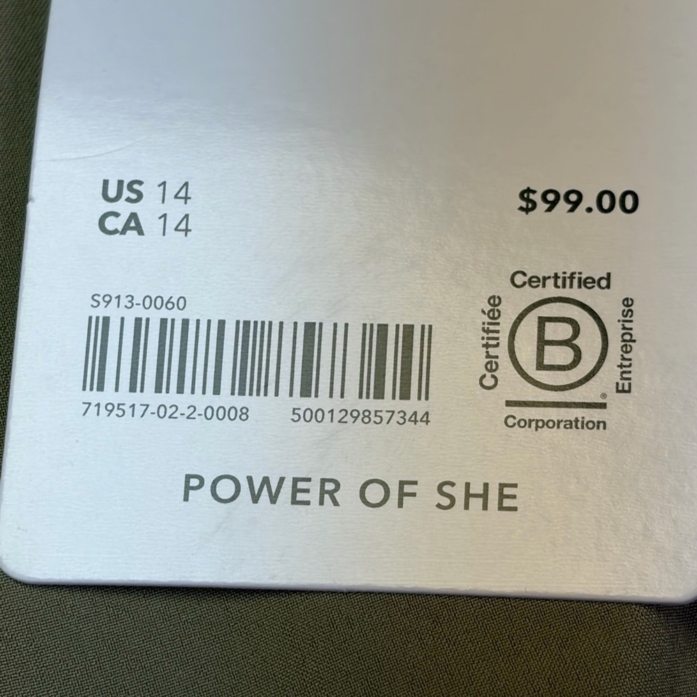 NEW Athleta Brooklyn Mid Rise Ankle Pant Womens 14 Olive Branch - Picture 5 of 12
